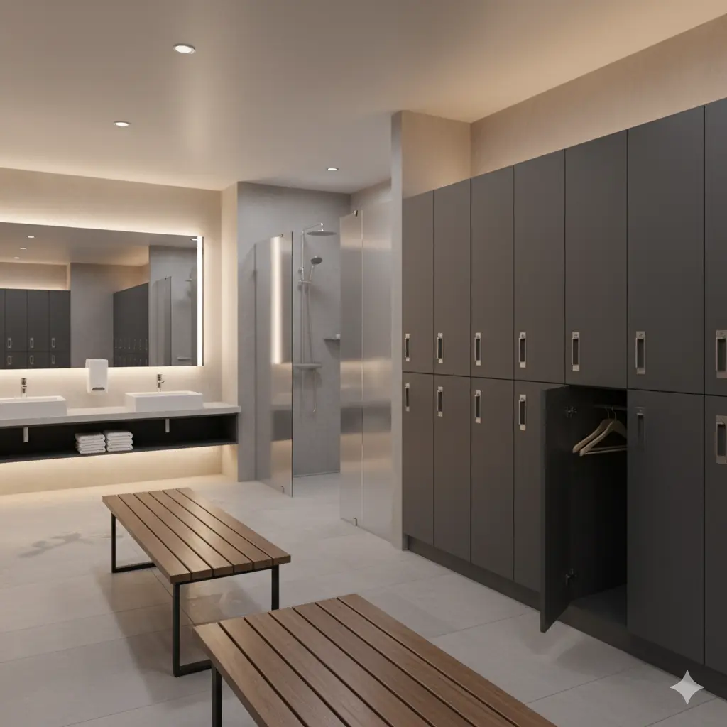 Modern locker rooms